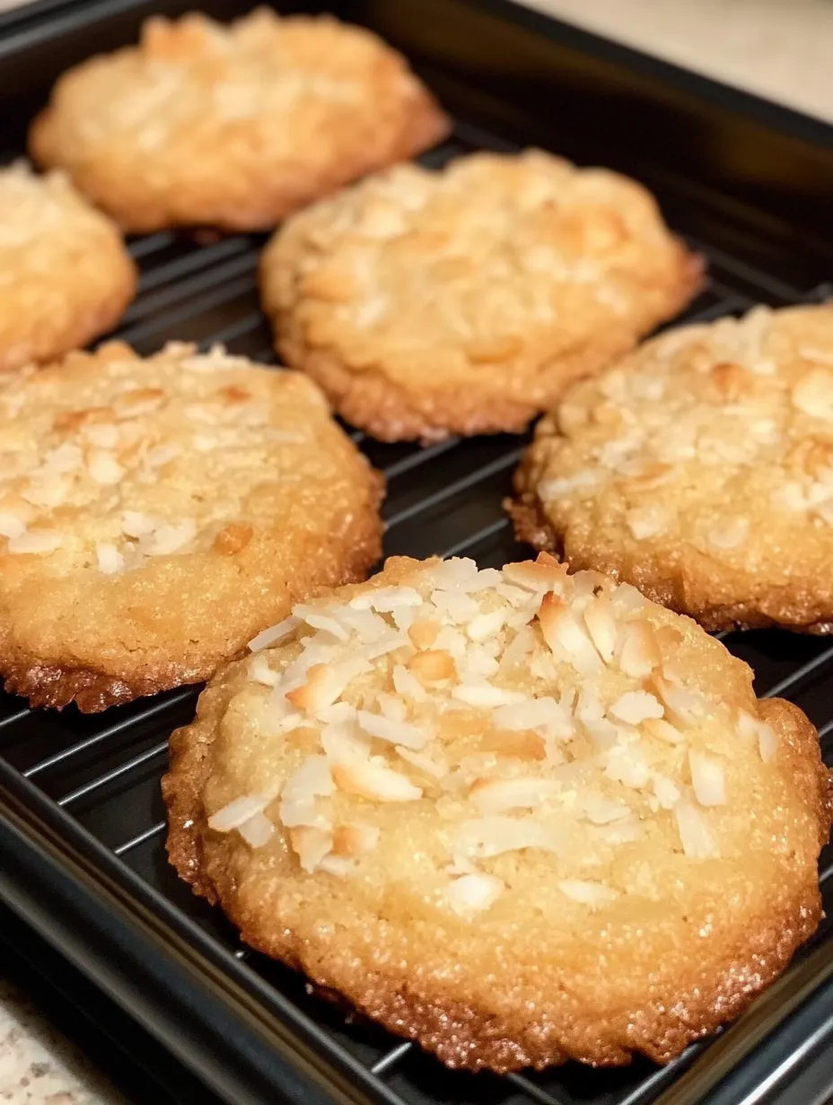 Chewy coconut cookies Homemade