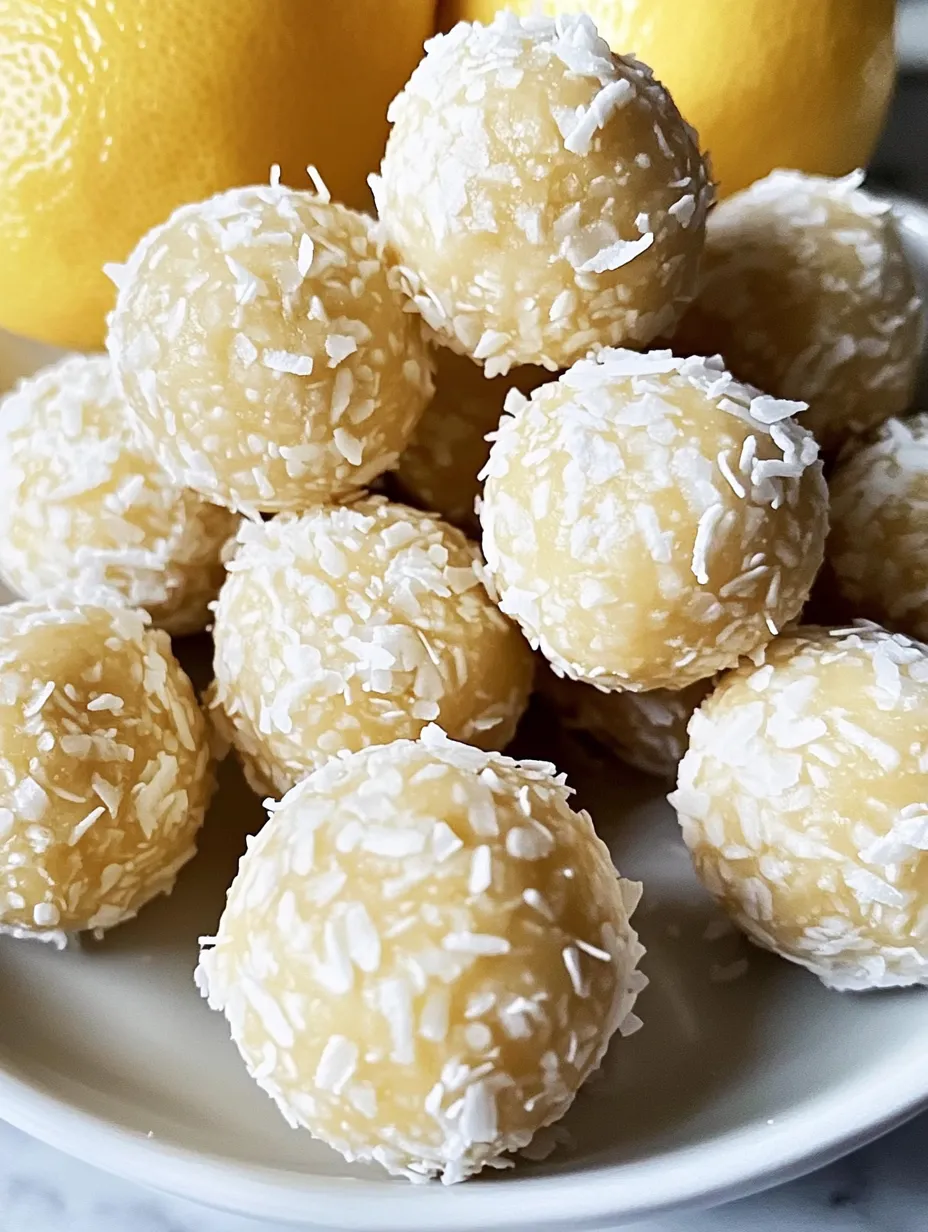 Lemon Coconut Protein Balls Recipe