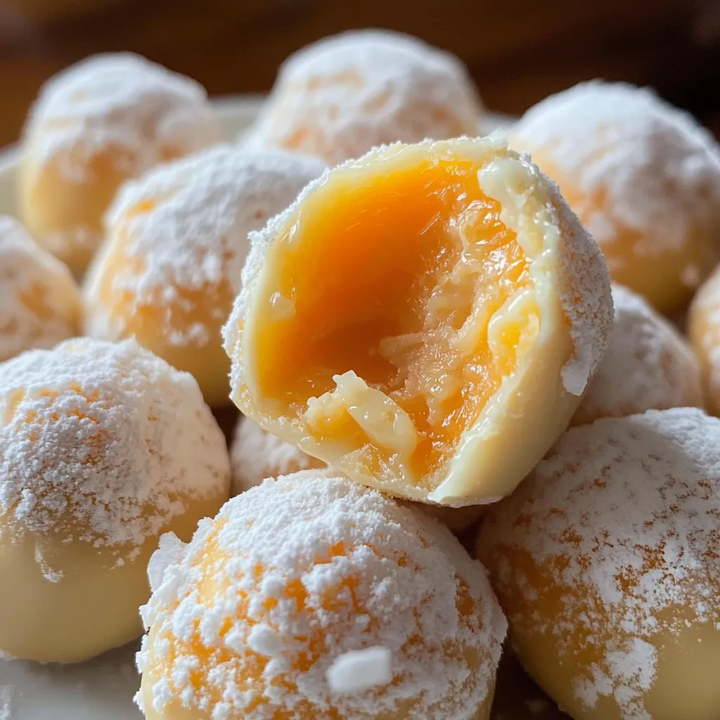 Orange White Chocolate Truffles