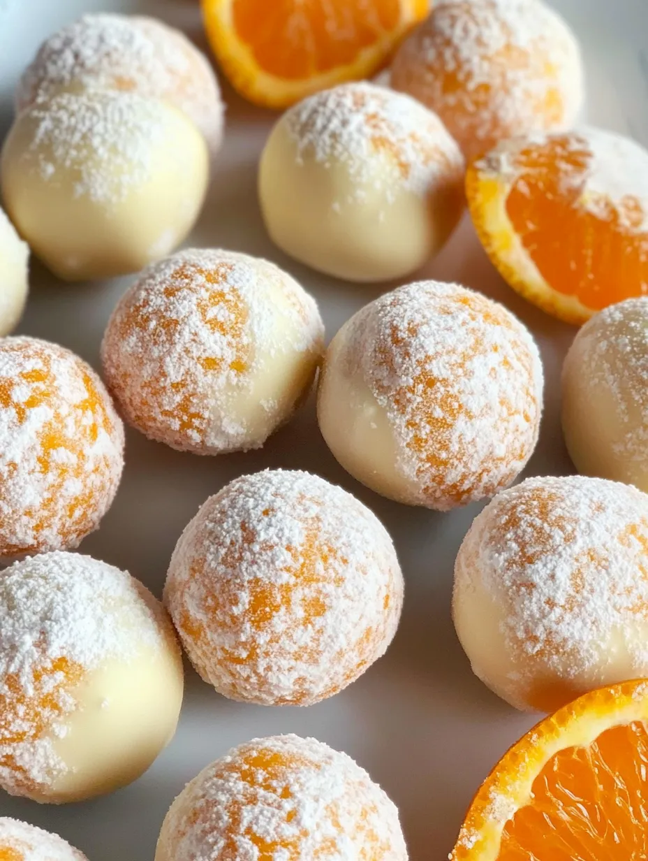 White Chocolate Orange Creamsicle Truffles Recipe