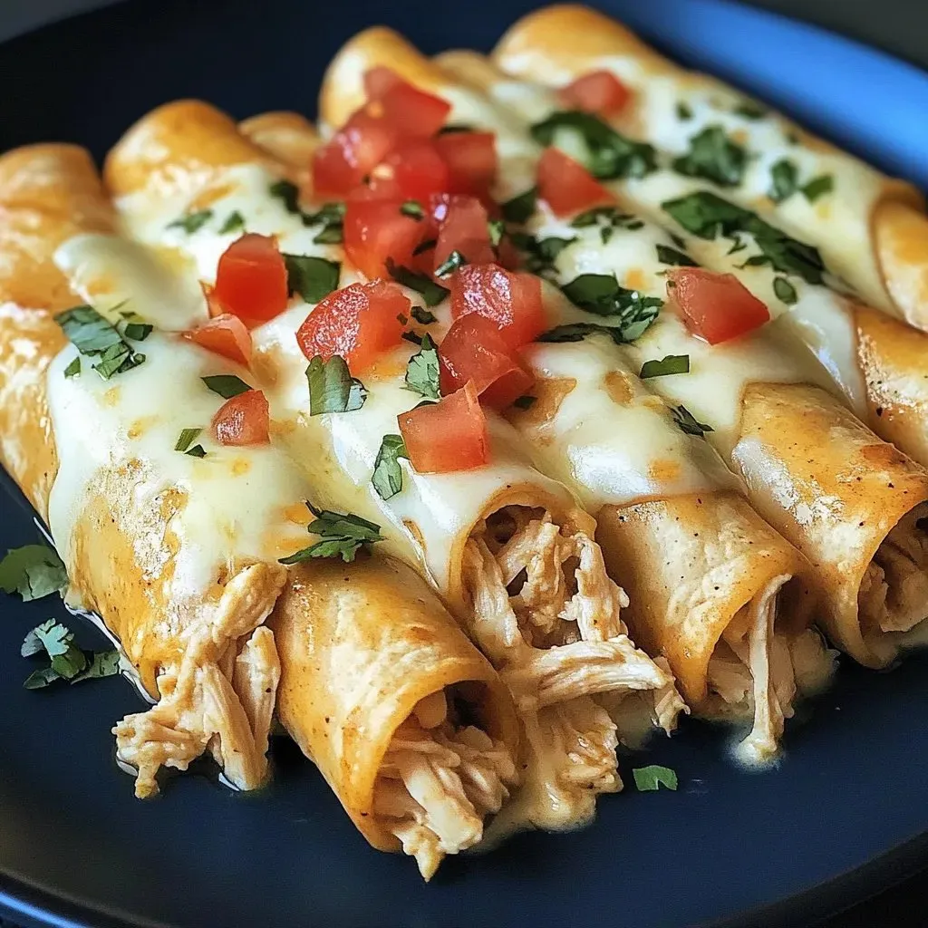 A plate of food with a burrito and tomatoes.