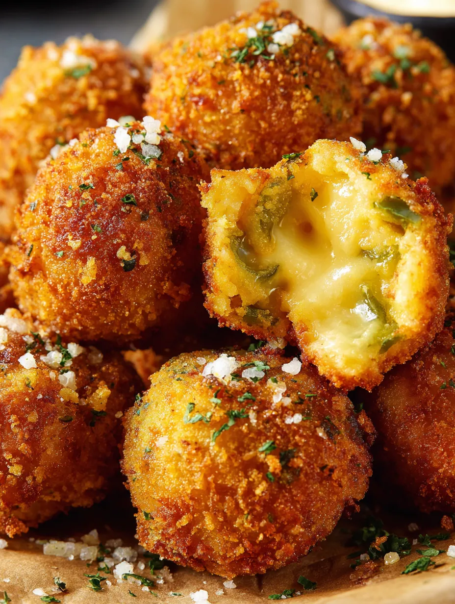 Fried jalapeno popper bites.