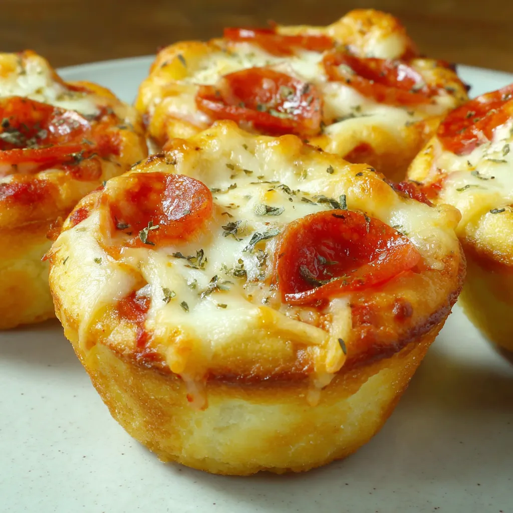 A plate of mini pizzas.
