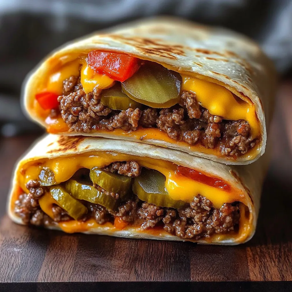 A burrito with meat and vegetables.