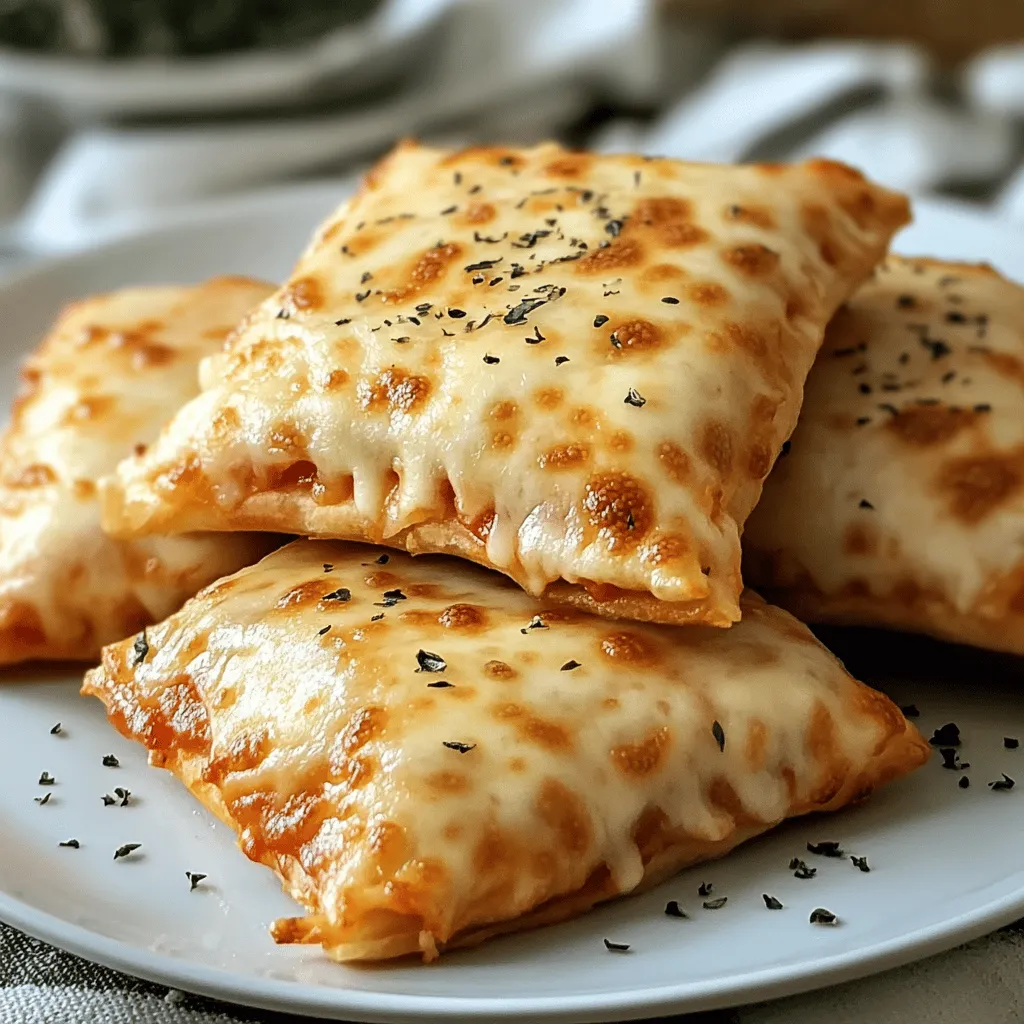 A plate of cheese and herb filled pastries.
