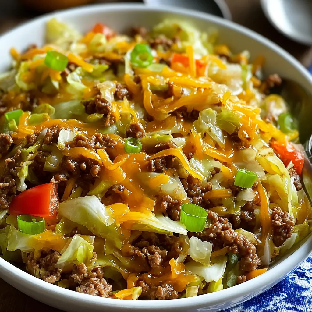 A bowl of food with cheese and meat.