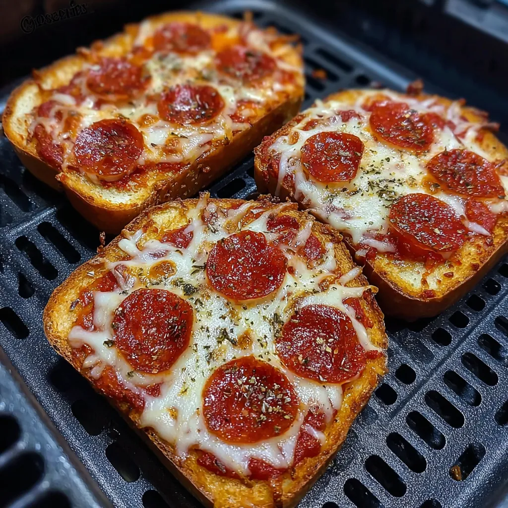 Two pepperoni pizza slices on a grill.