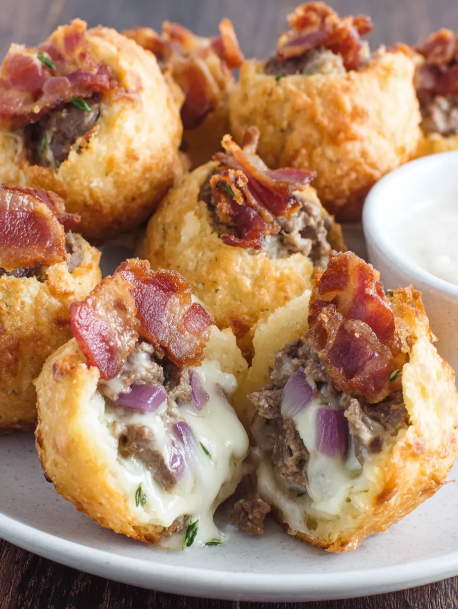 A plate of Philly cheesesteak bombs.