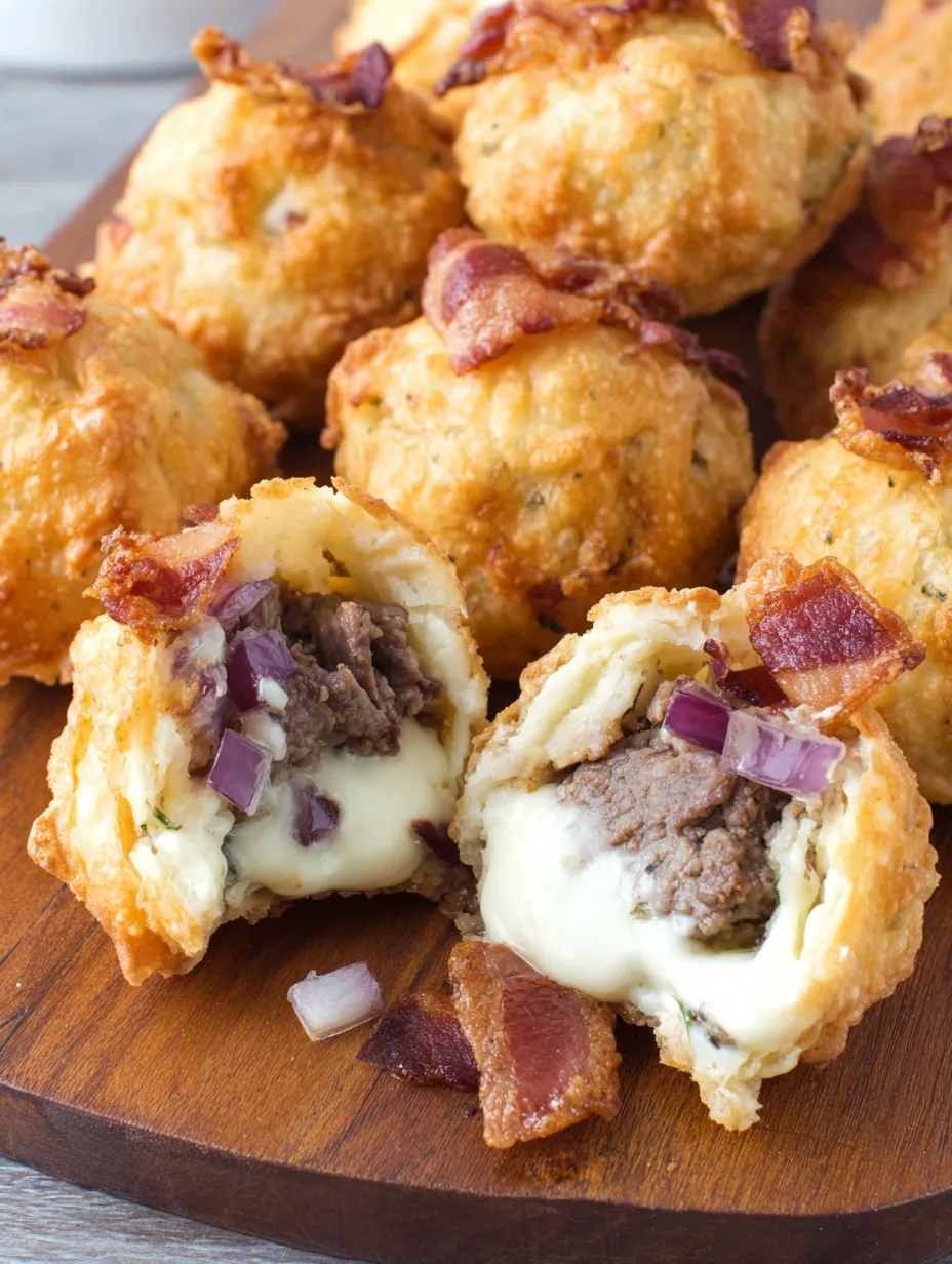 A plate of Philly cheesesteak bombs.