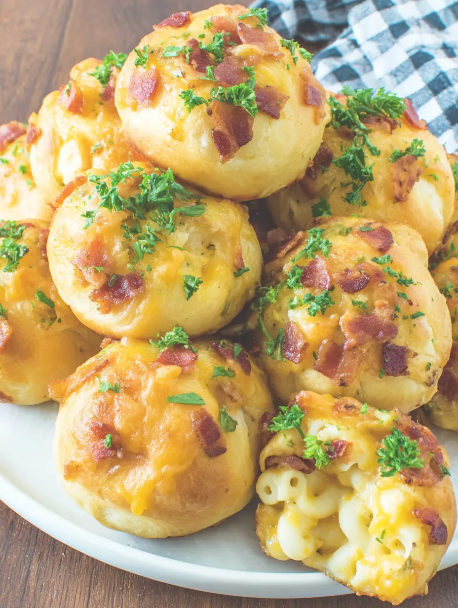 Bacon Mac and Cheese Bombs.