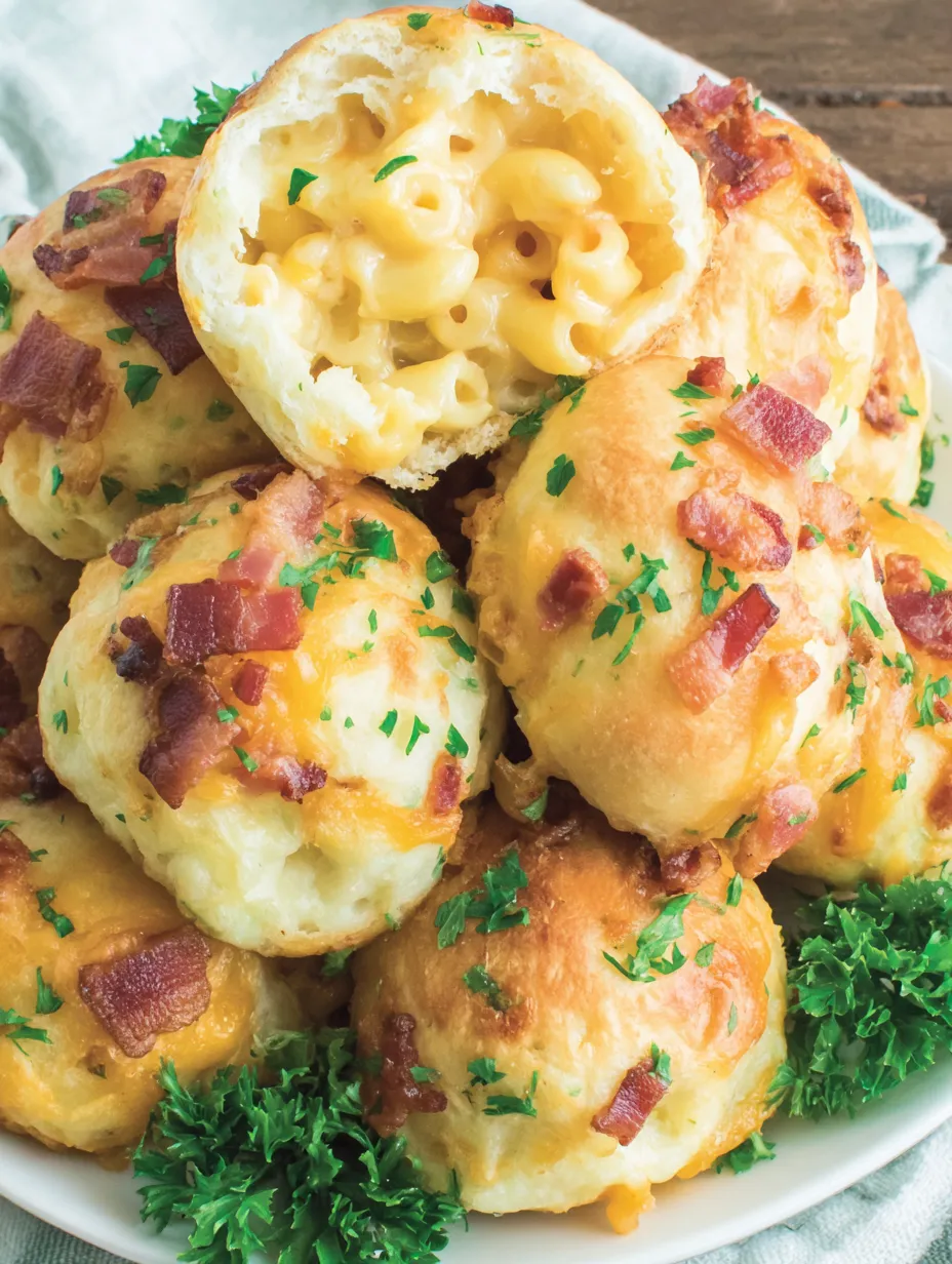 Bacon Mac and Cheese Bombs.