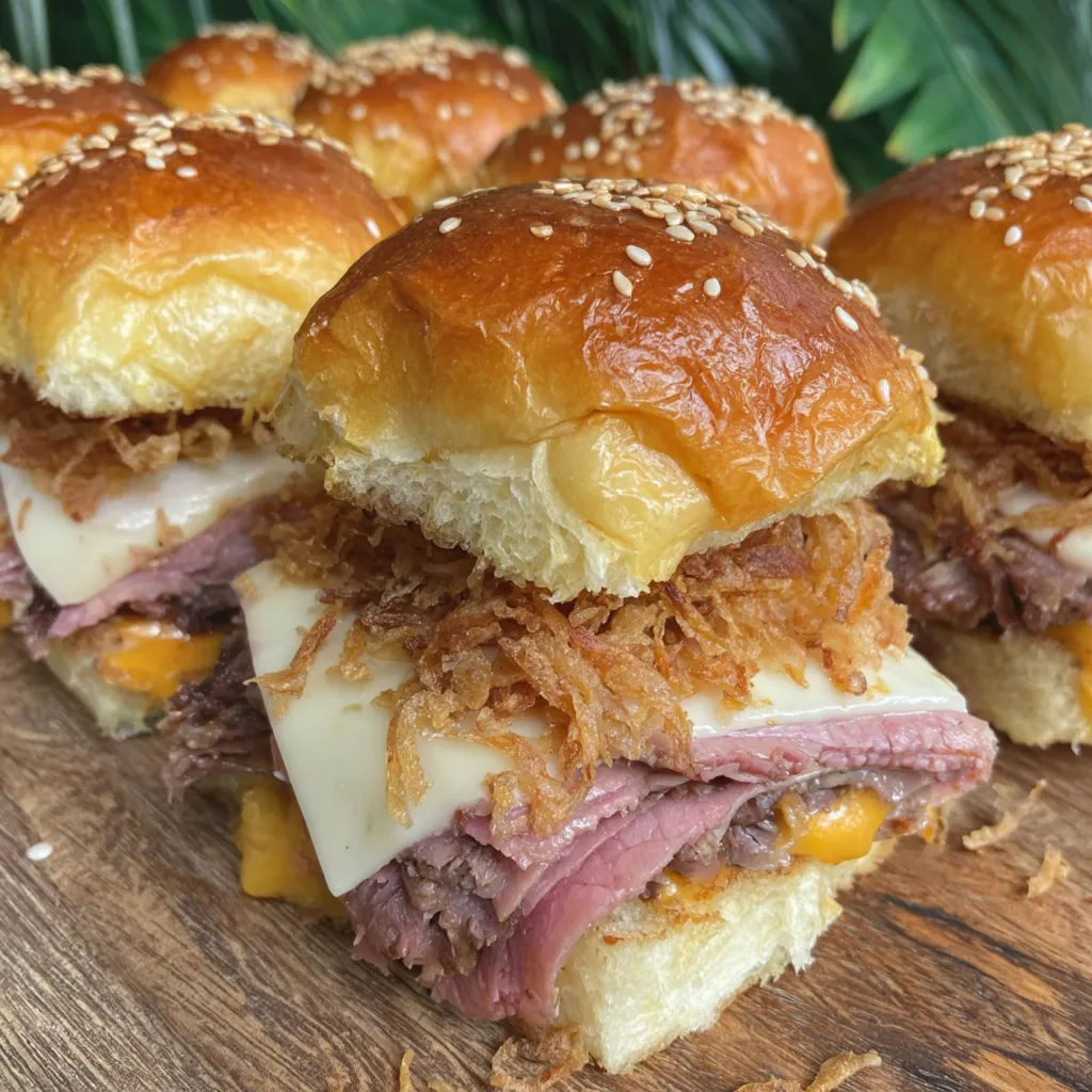 Chipotle Roast Beef Sliders.