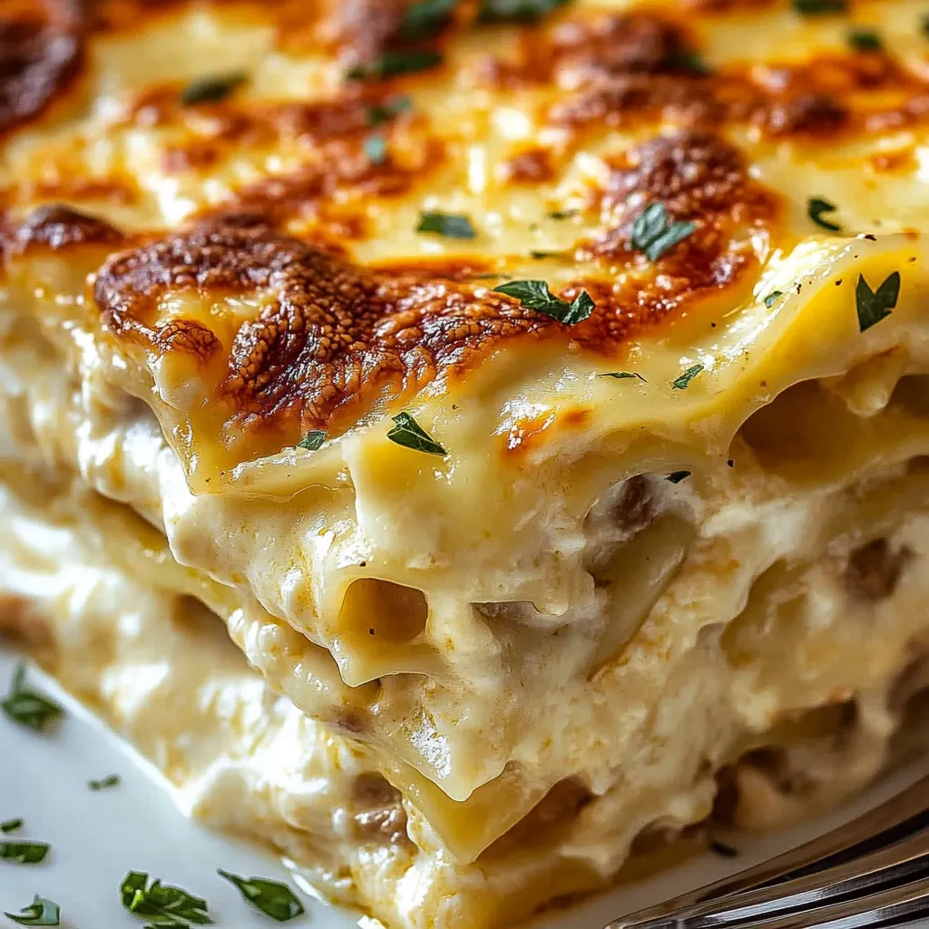 A close up of a lasagna dish.