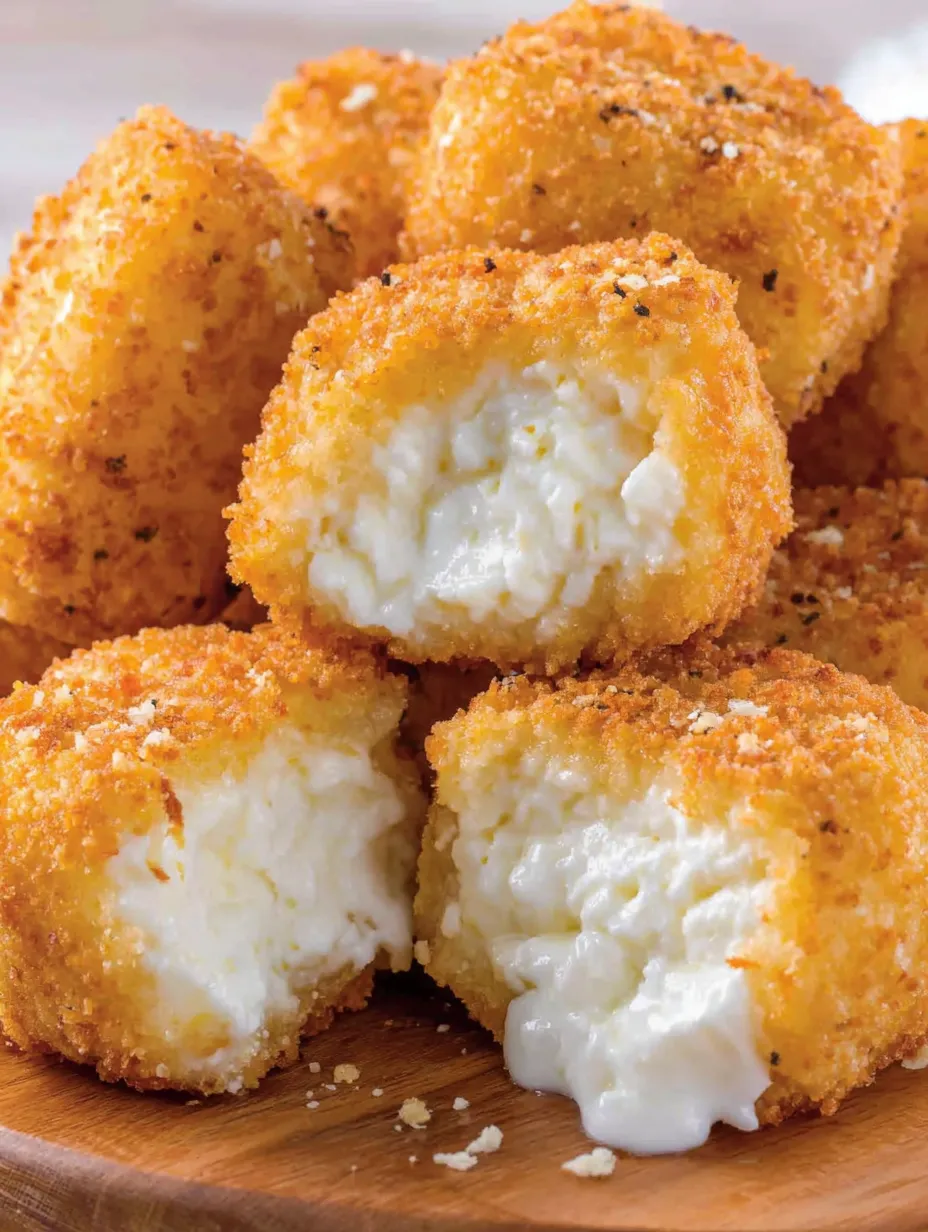 Crispy cottage cheese treats.
