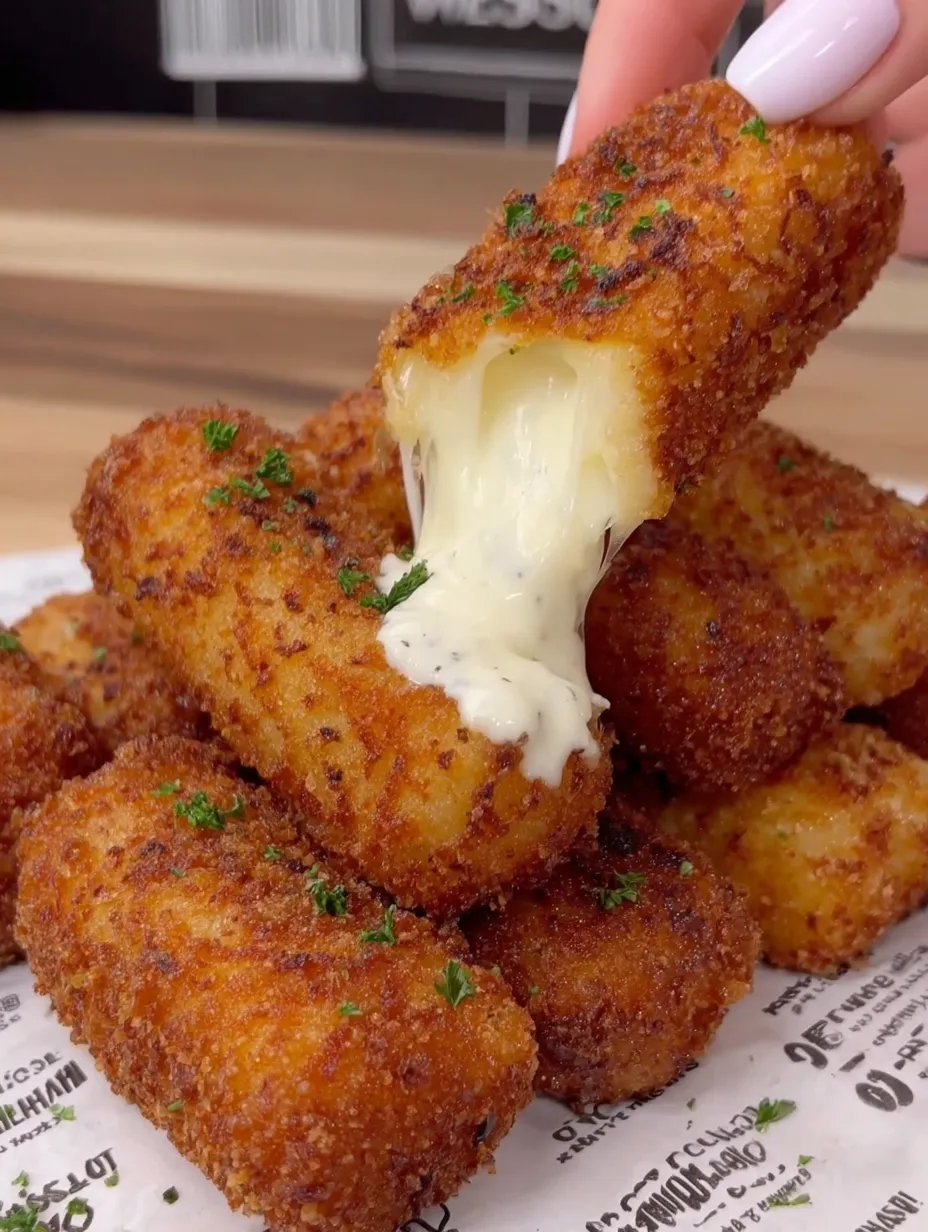 Mozzarella sticks with a spicy kick.