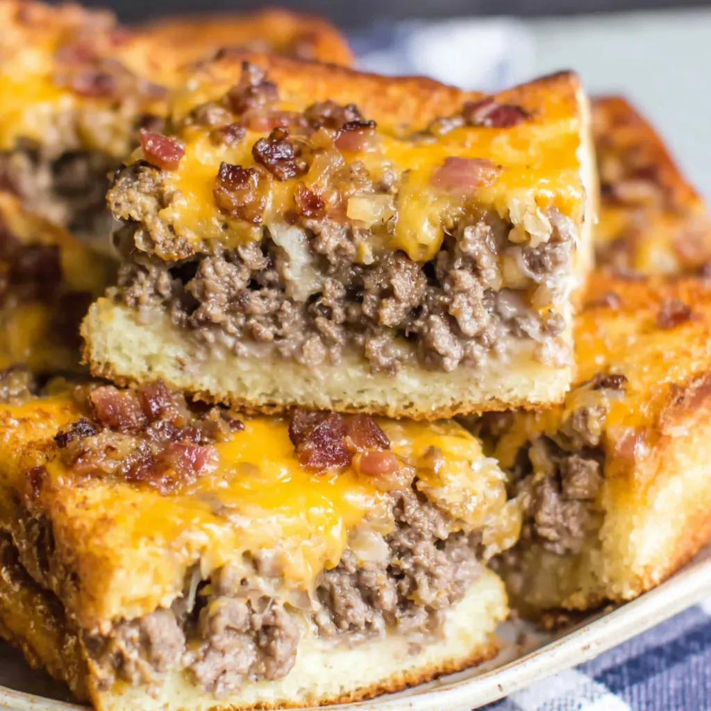 Bacon cheeseburger grilled cheese casserole.