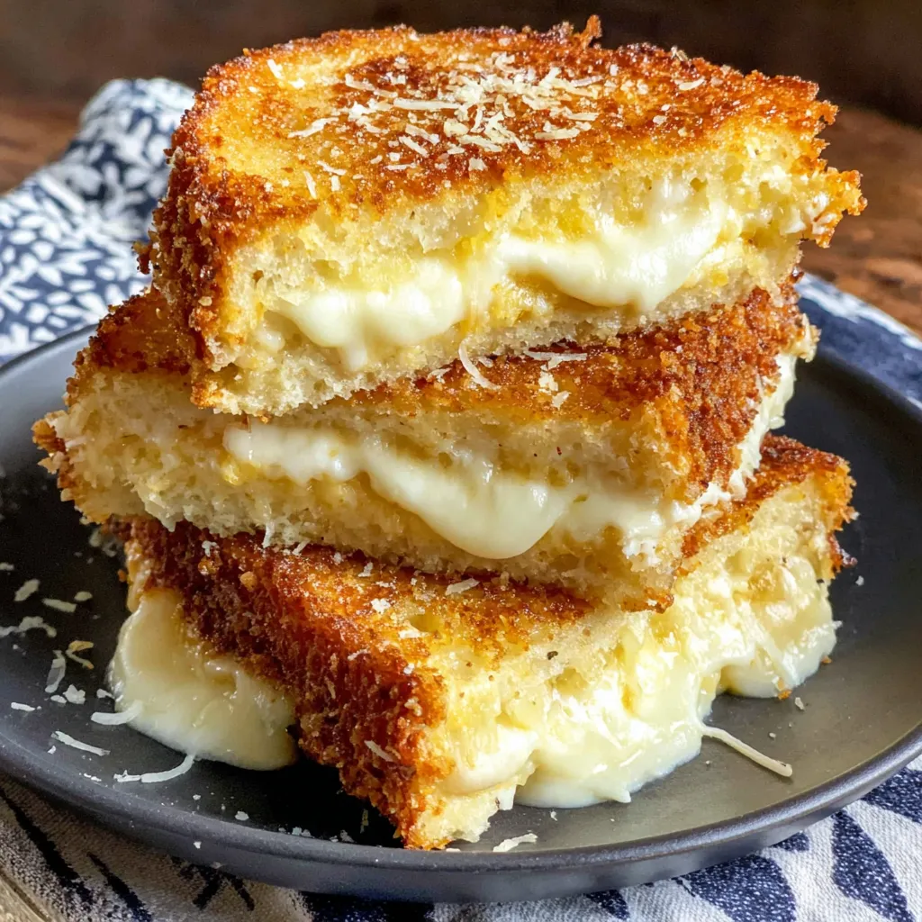 A plate of mozzarella in carrozza.
