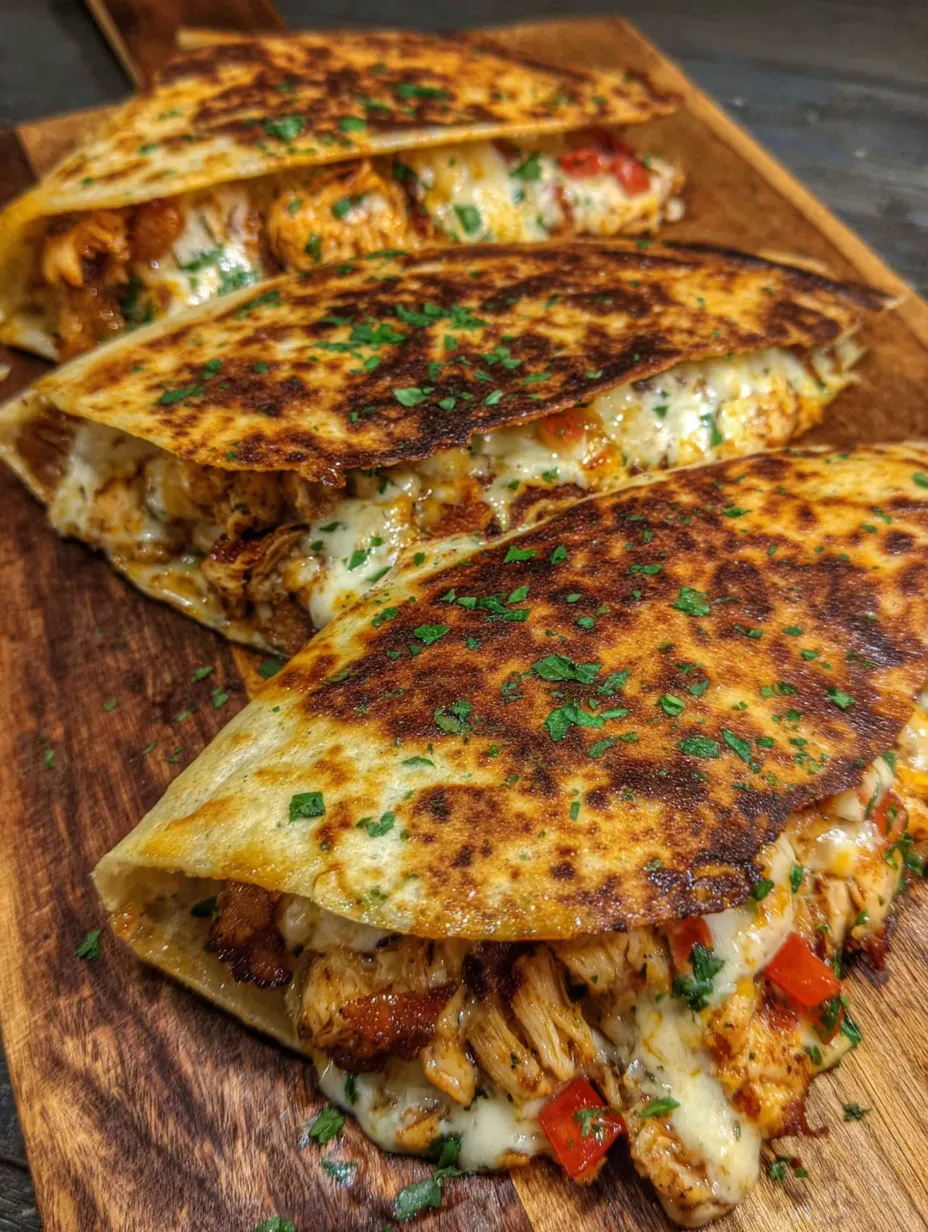Chicken Bacon Ranch Quesadillas Recipe.