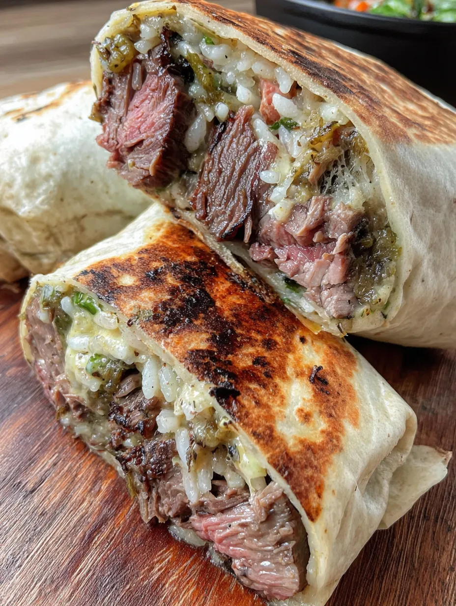 A smoked beef rib burrito.