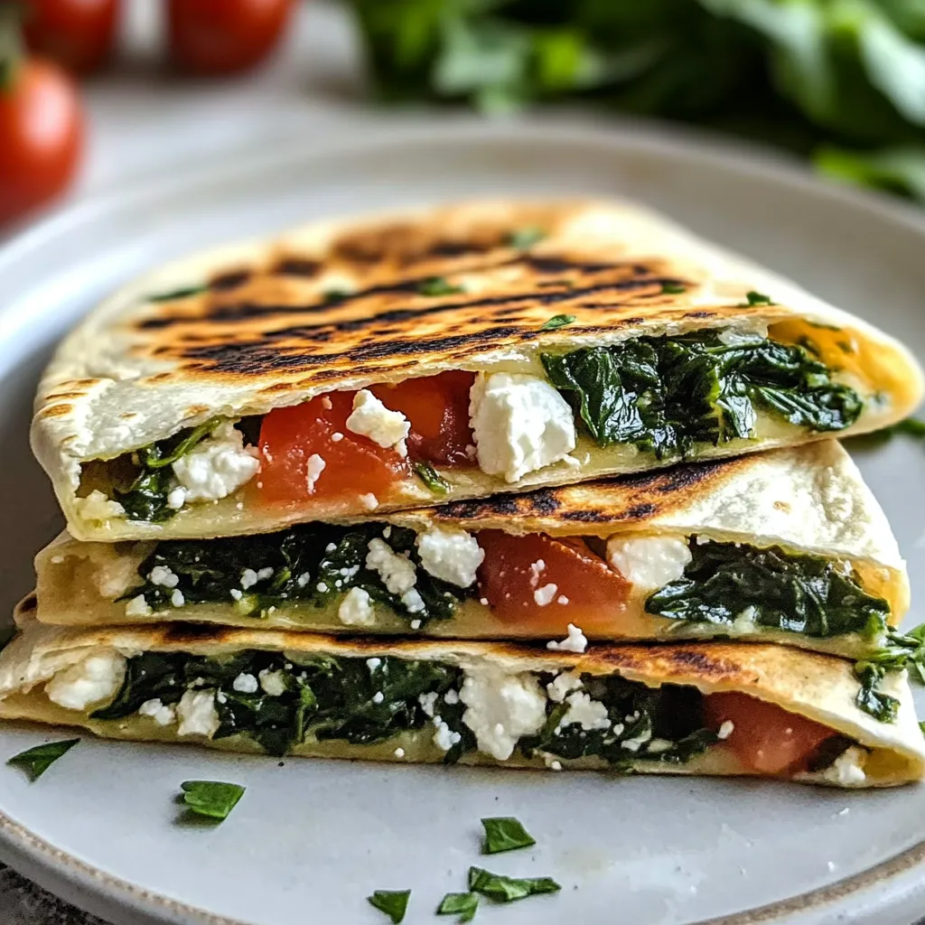 Spinach and Feta Wraps