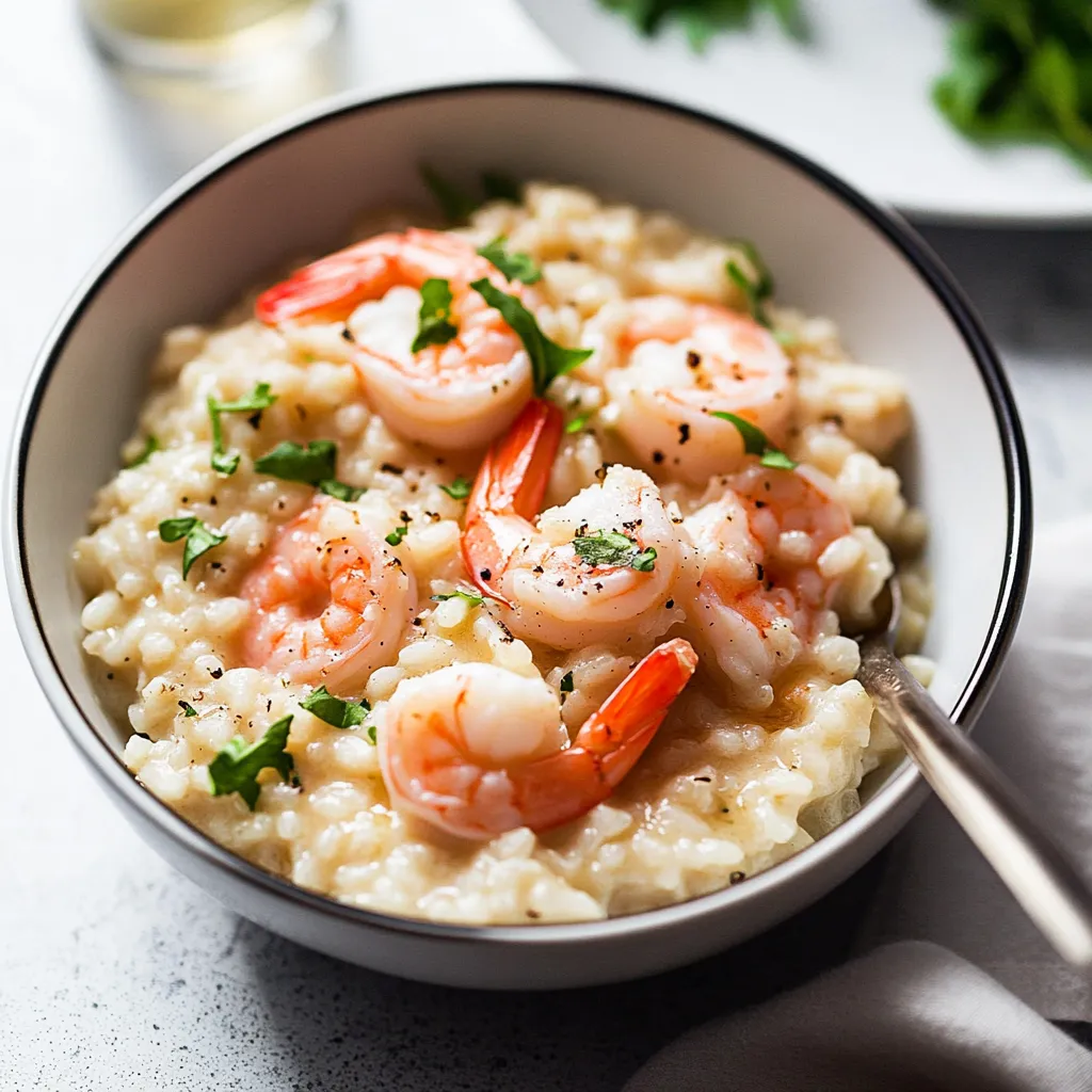 Garlic Butter Prawn Oven Risotto in 30 Minutes