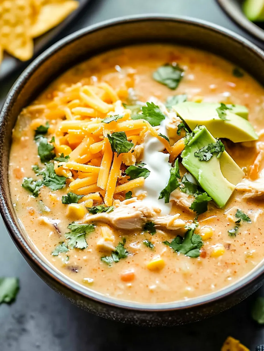 Easy White Chicken Chili Bowl
