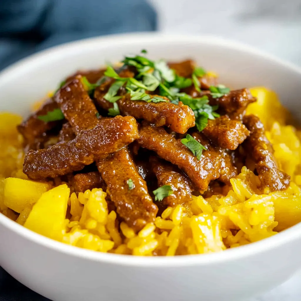Vegan Curry Pineapple Rice