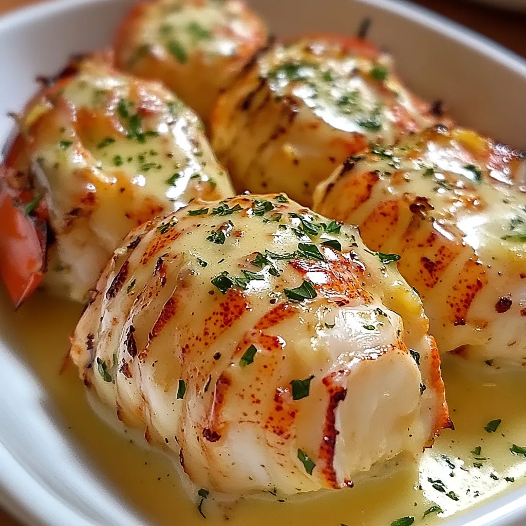 Creamy Garlic Butter Lobster Tails Recipe