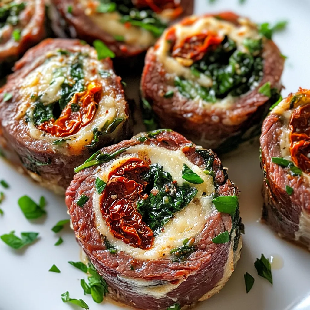 Cheesy Steak Pinwheels
