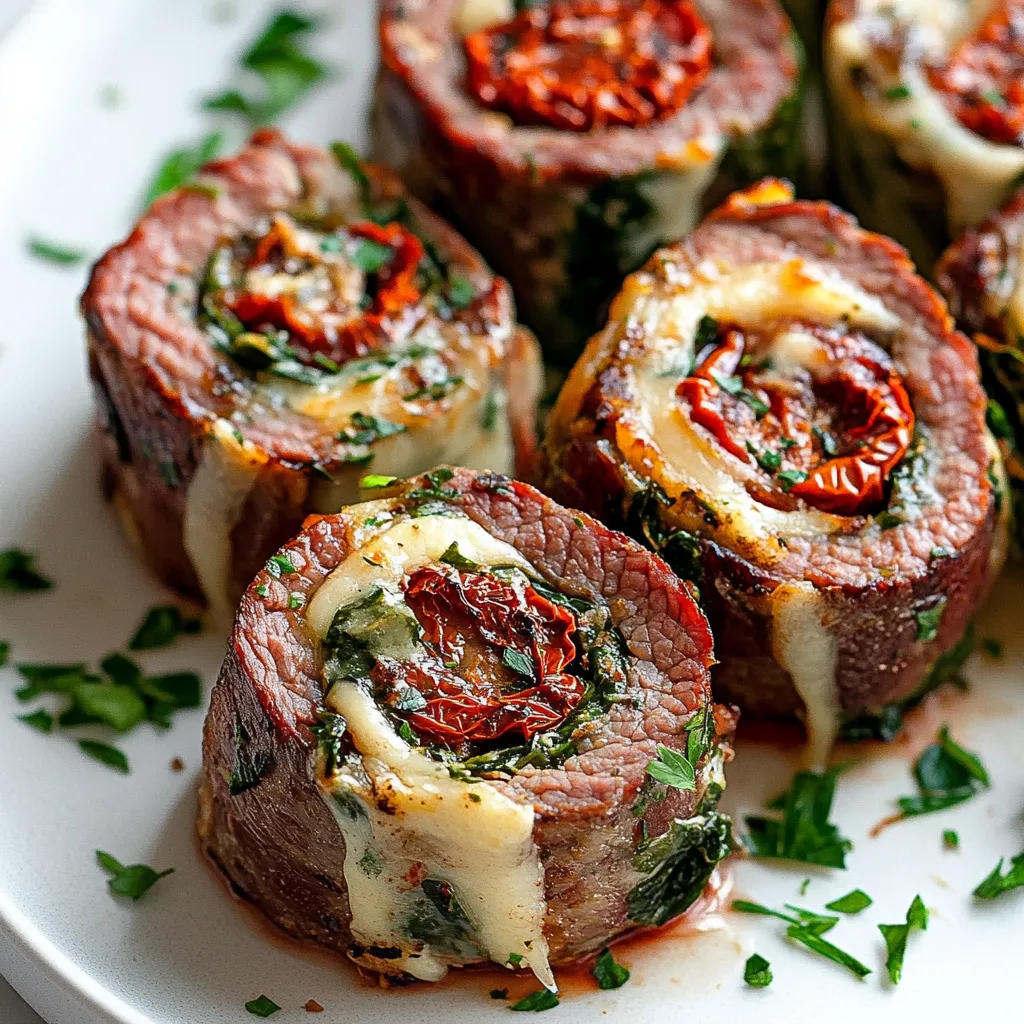 Steak Pinwheels Recipe