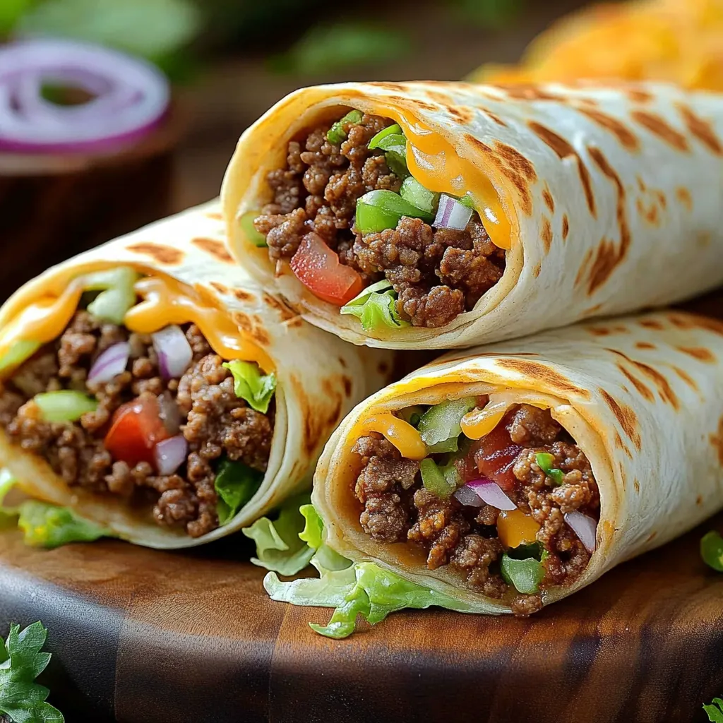 Close-up Big Mac Wraps