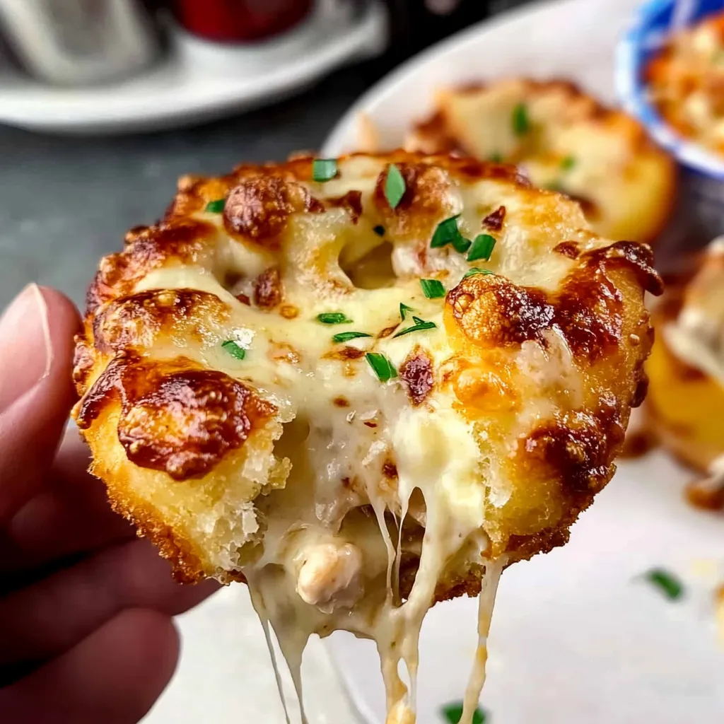 Gooey Alfredo Chicken Puffs