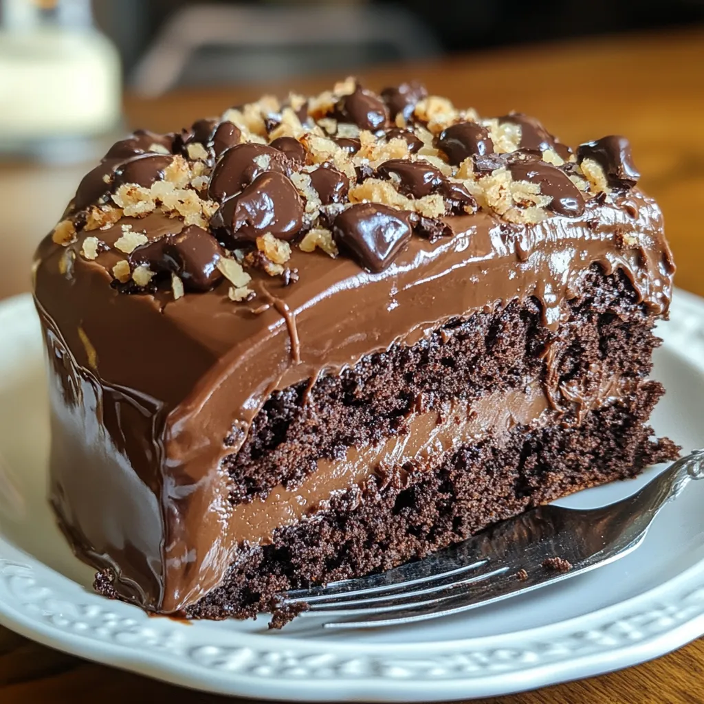 Easy Chocolate Turtle Cake