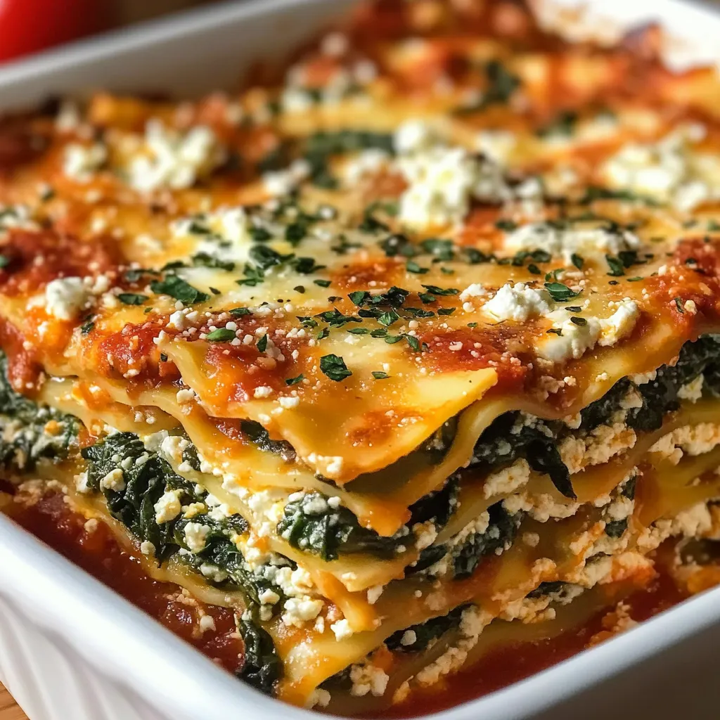 Creamy Spinach Ricotta Lasagna