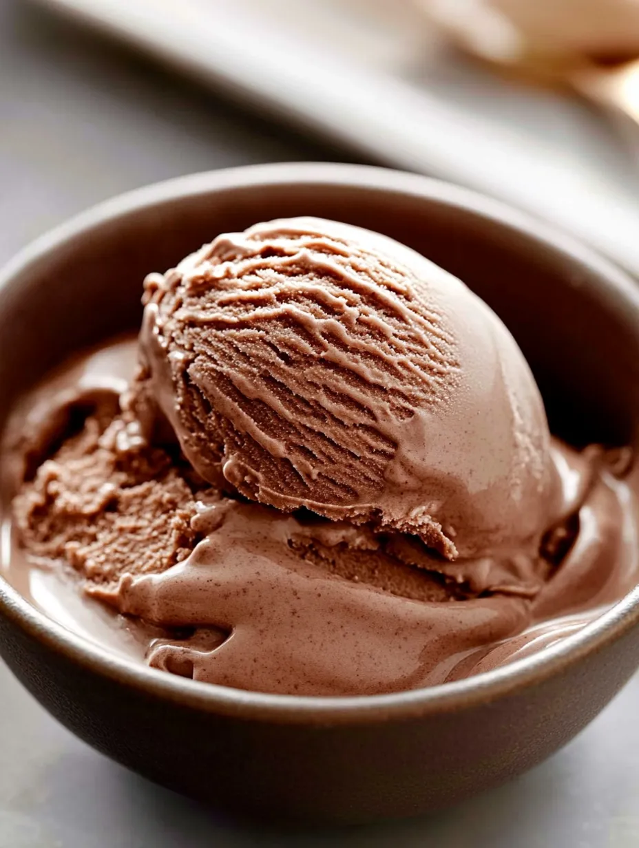 Homemade Greek Yogurt Chocolate Ice Cream Recipe