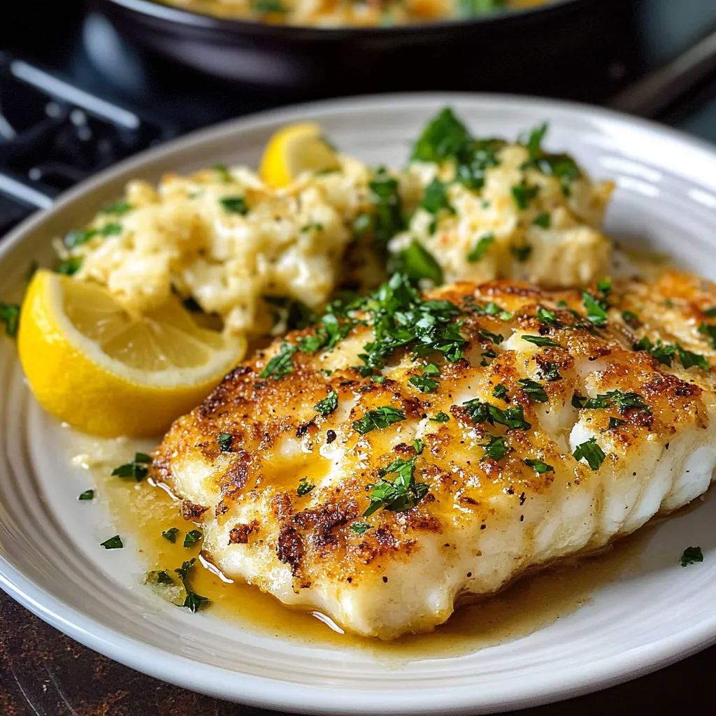 Flaky Cod with Lemon and Garlic