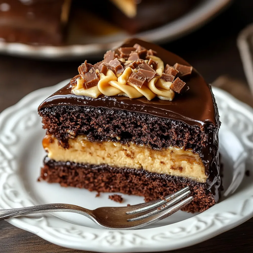 Chocolate Caramel Toffee Crunch Cake Recipe