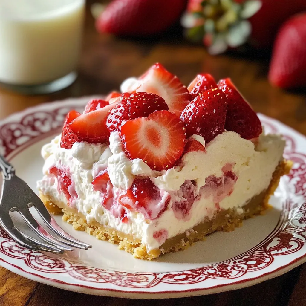 Layered Strawberry Cheesecake Lush