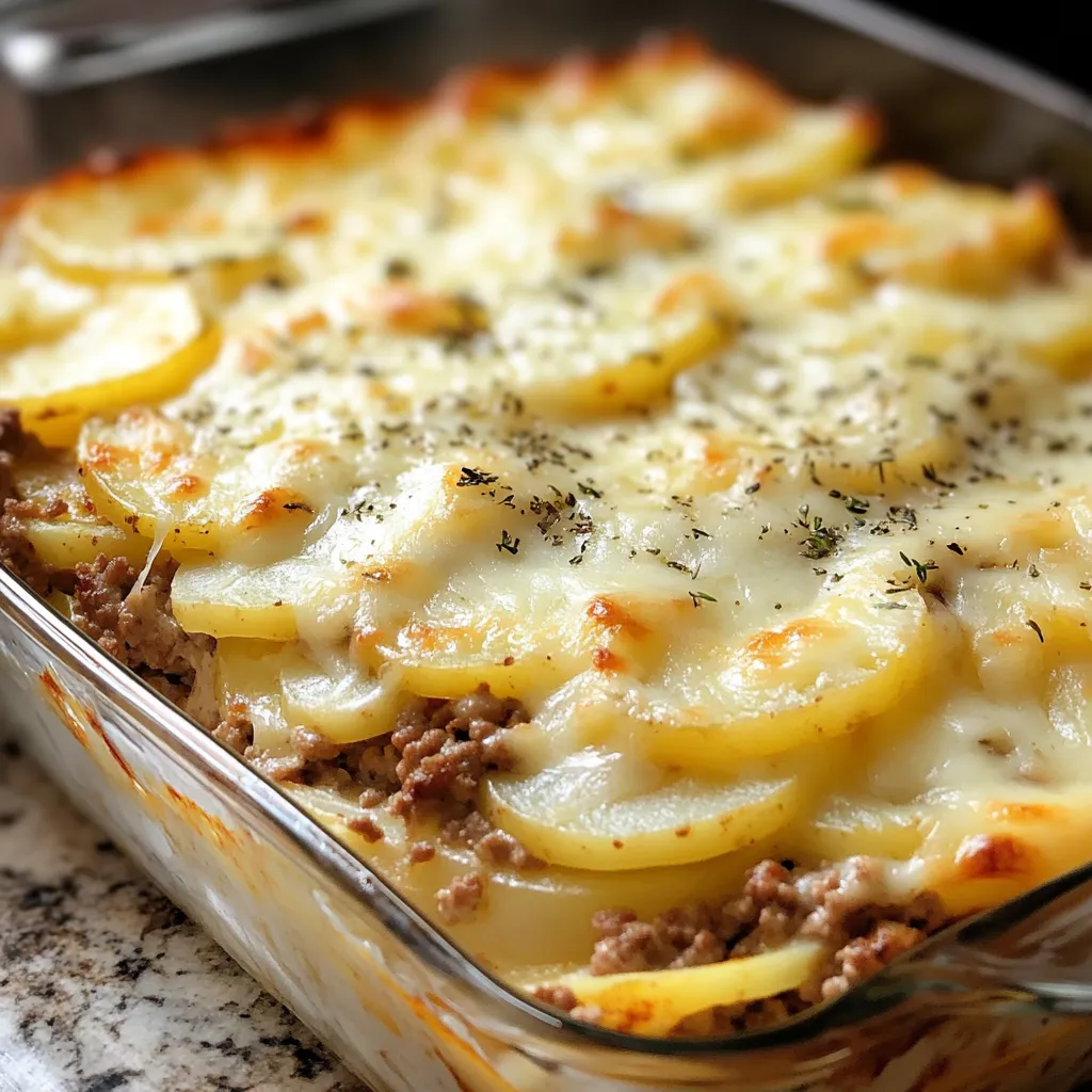 Hamburger Potato Casserole
