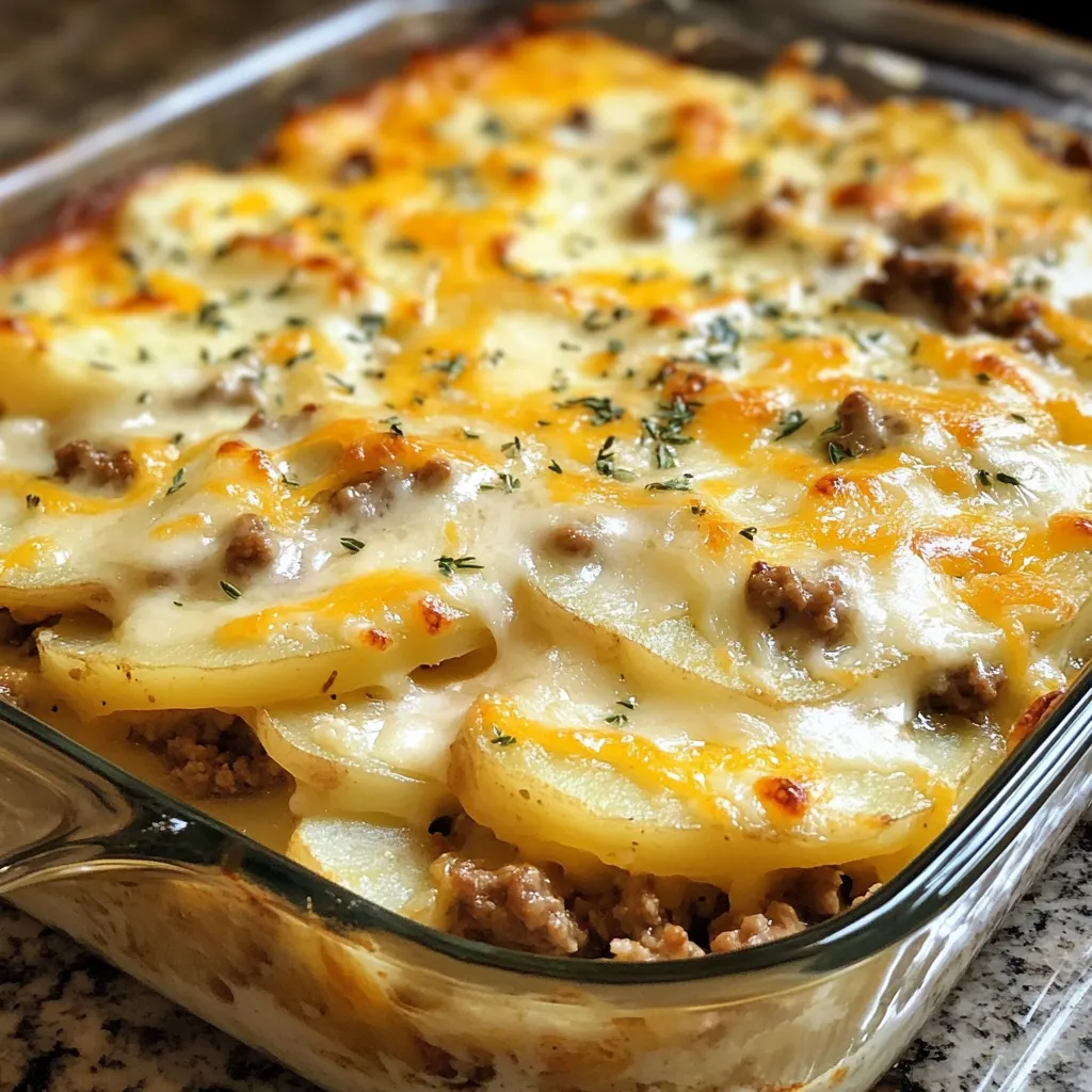 Easy Hamburger Potato Casserole Recipe