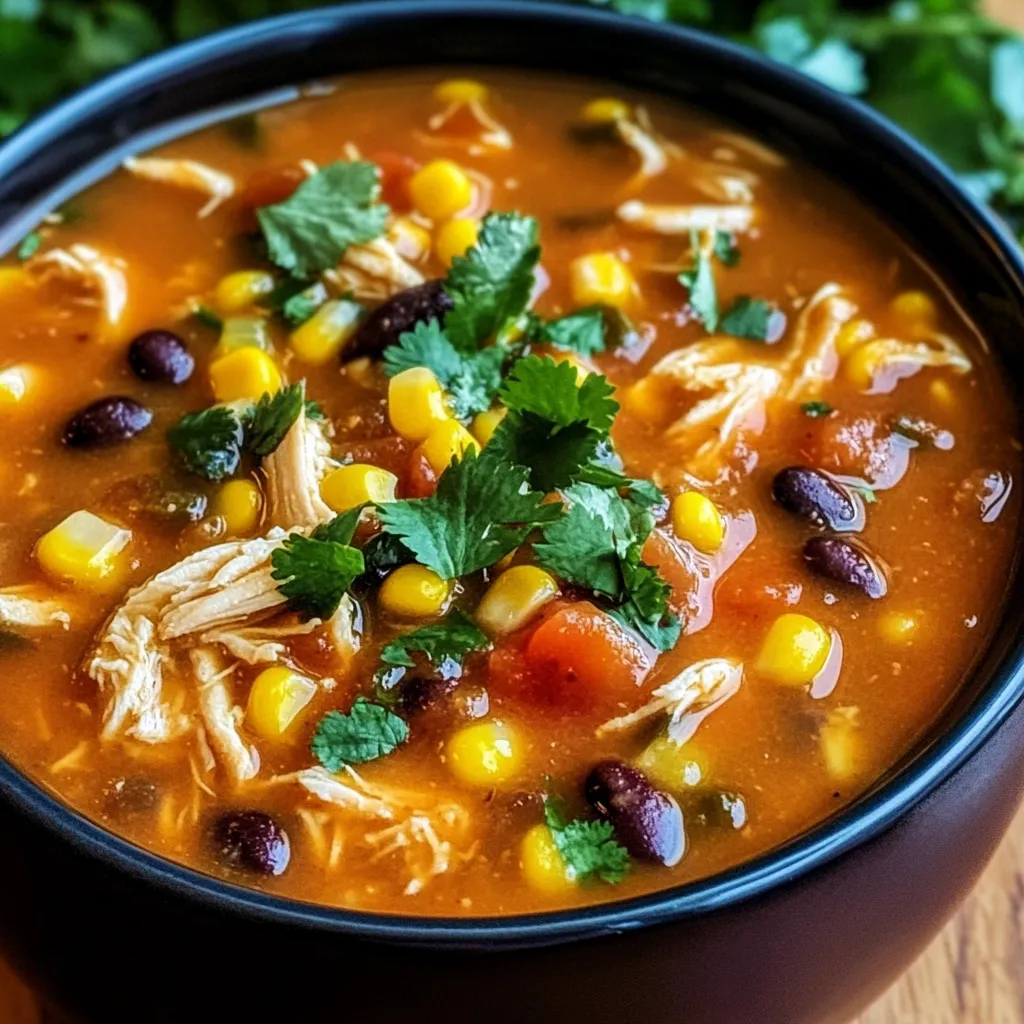 Easy Chicken Enchilada Soup Recipe