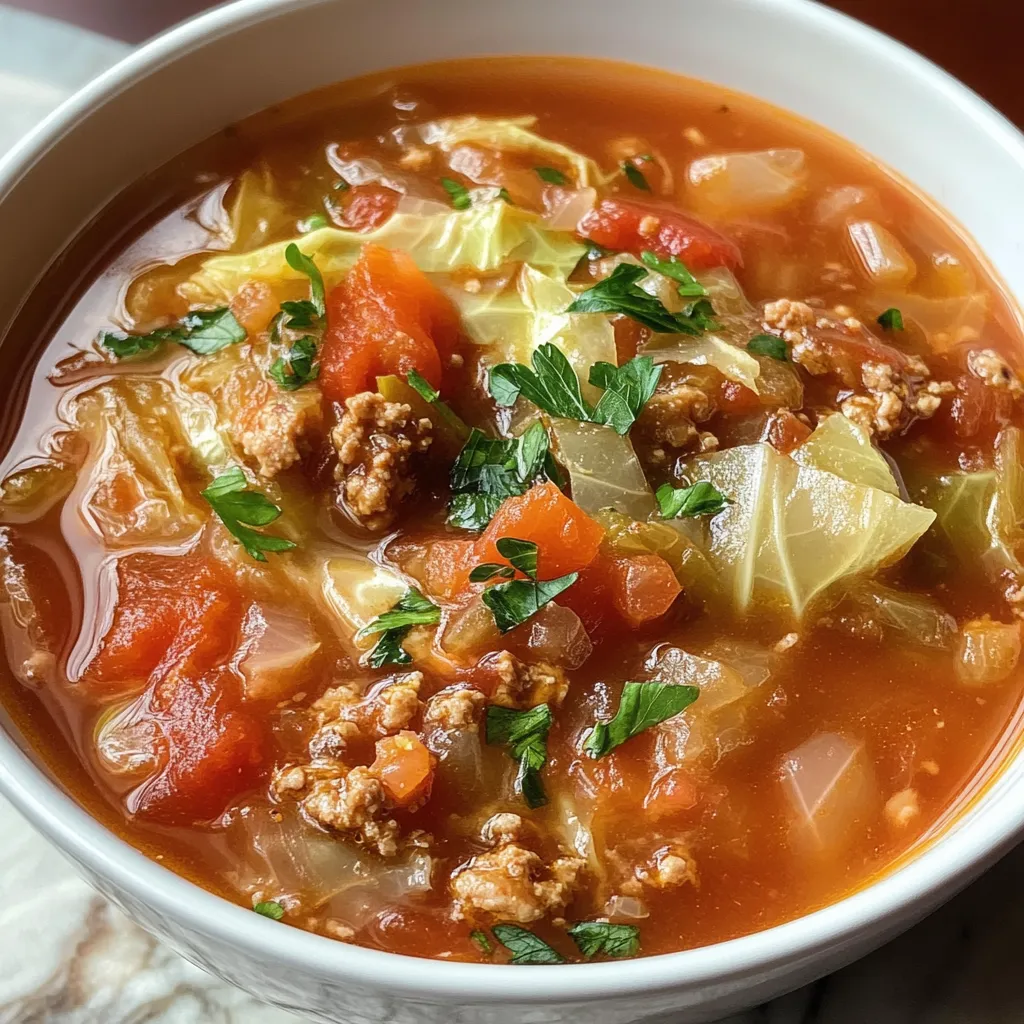 Tasty Cabbage Roll Soup