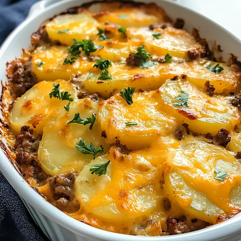 Savory Layers with Beef and Potatoes
