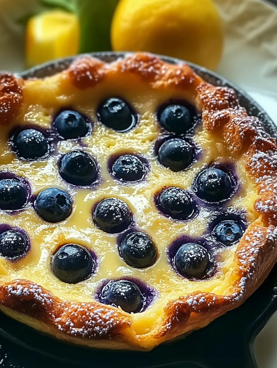 Delicious Blueberry Lemon Dutch Baby Recipe