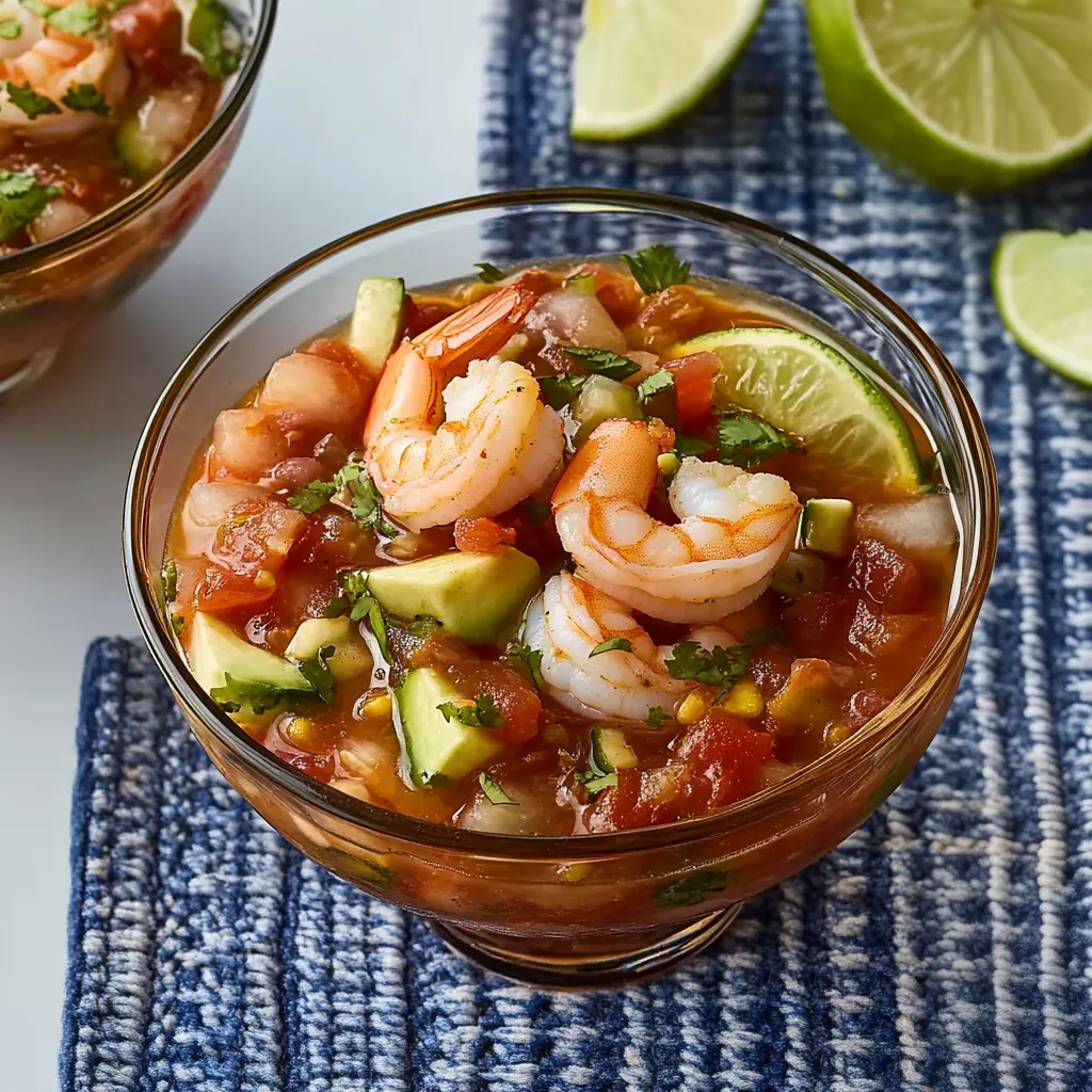 Zesty Shrimp Cocktail with Lime and Avocado