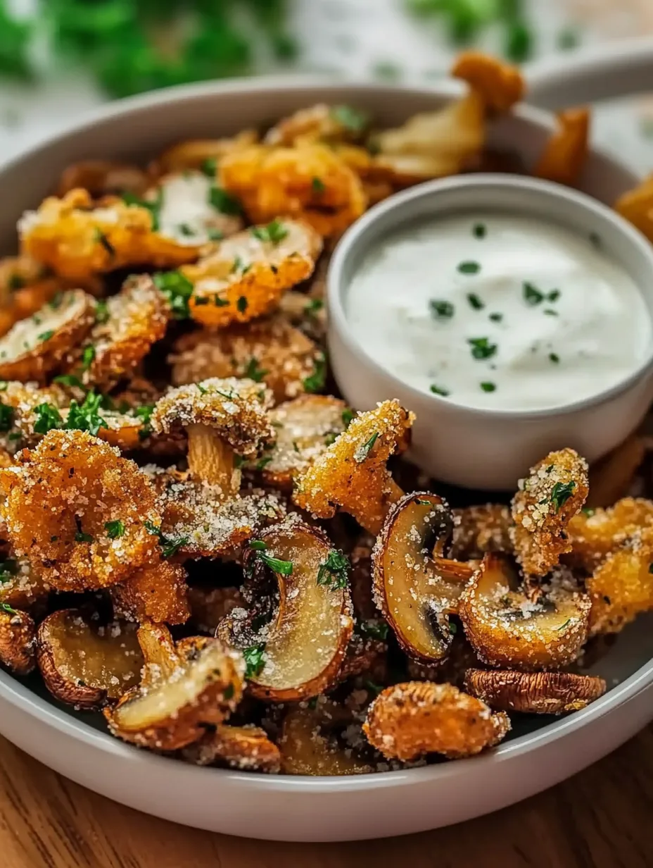 Fried Sliced Mushrooms with Ranch Recipe