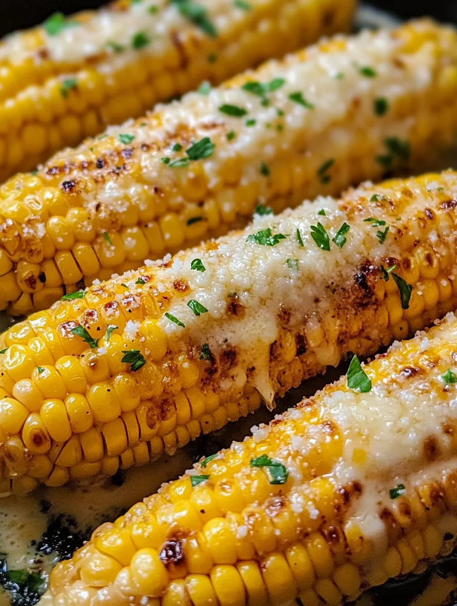 Cheesy Garlic Butter Corn on the Cob Homemade
