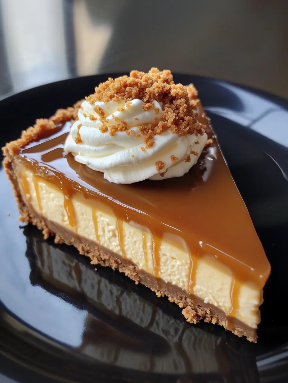 Cookie Butter Caramel Cheesecake Homemade