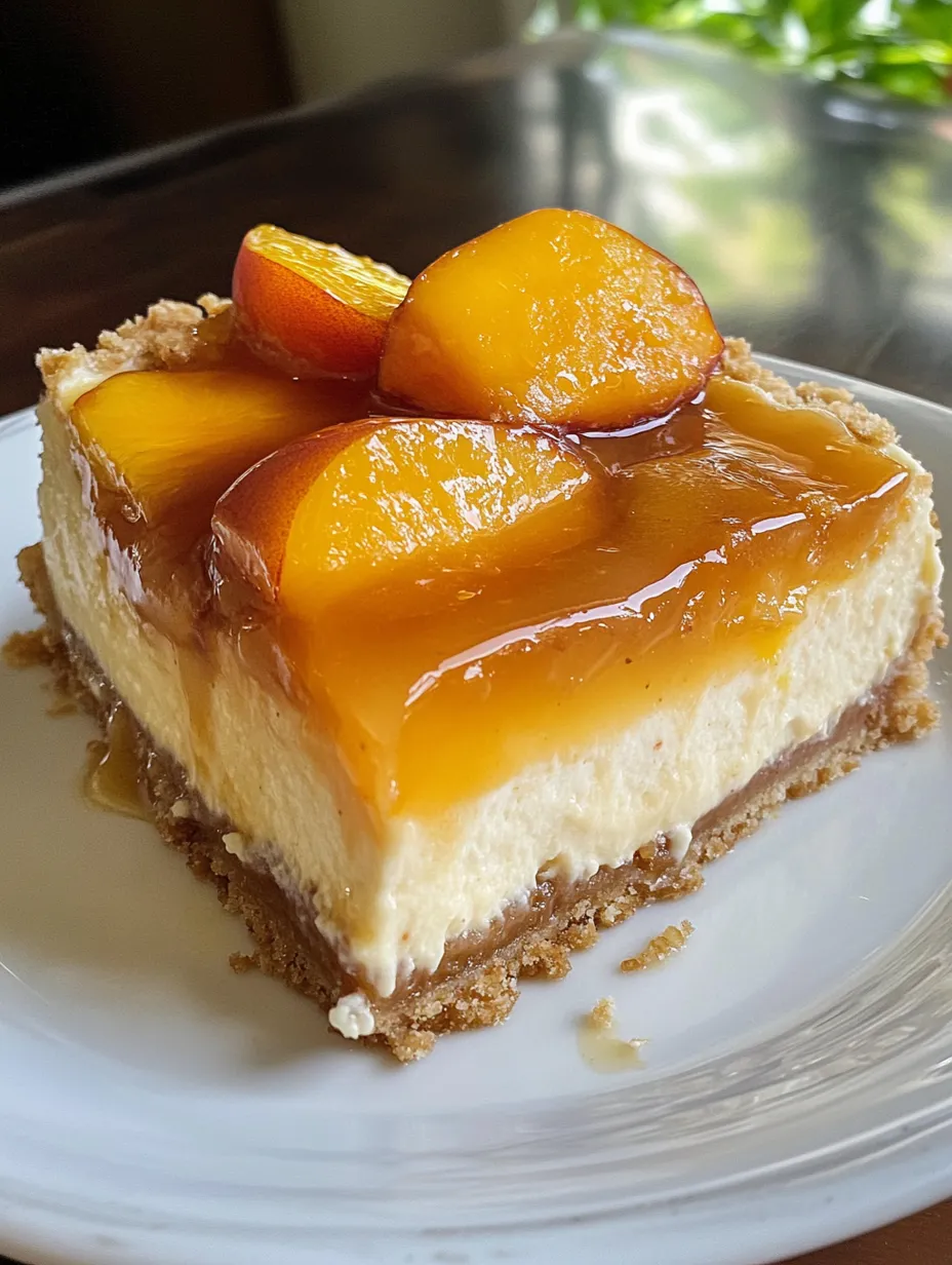 Peach Cobbler Cheesecake Recipe