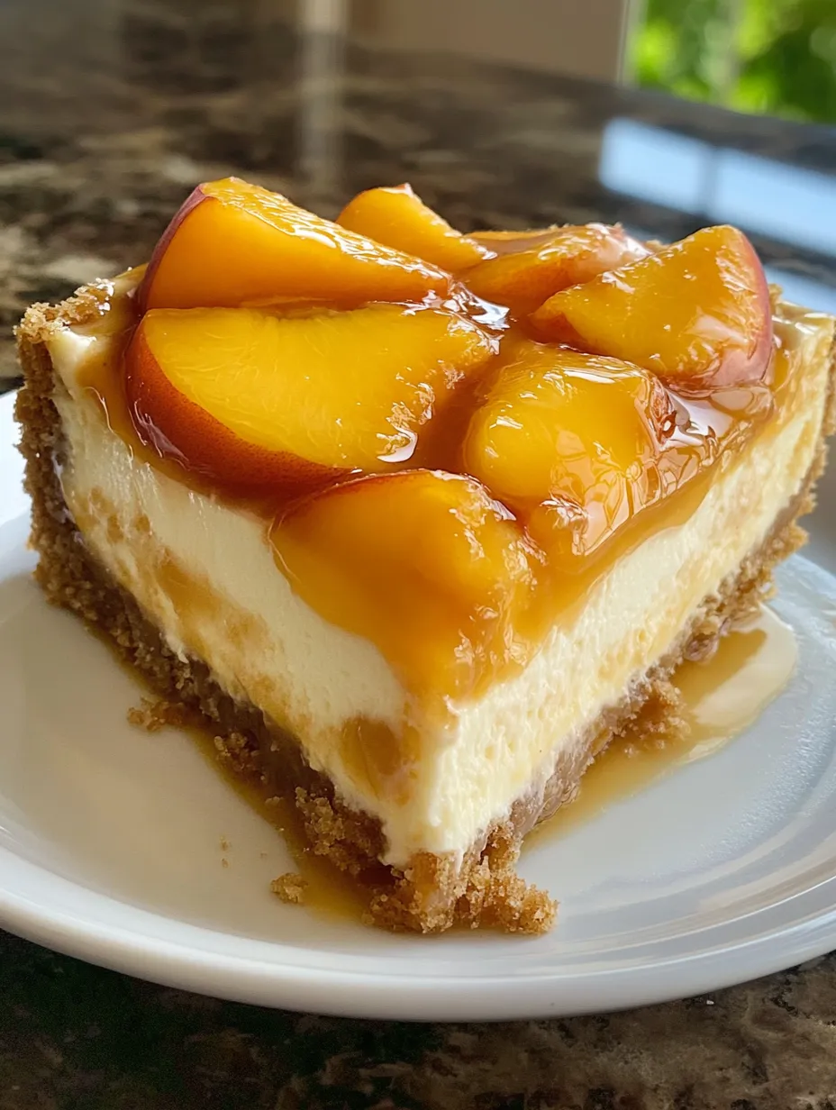 Peach Cobbler Cheesecake Homemade